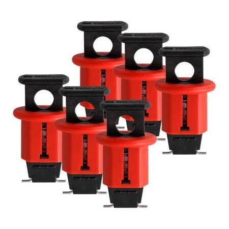 Système De Cadenassage Pour Disjoncteurs Brady - Sécurité électrique, Nylon Armé, Rouge, Dimensions 24.13x41.7x13.72 Mm